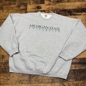 Fruit of the‎ Loom Michigan State University Crewneck Sweatshirt XXL